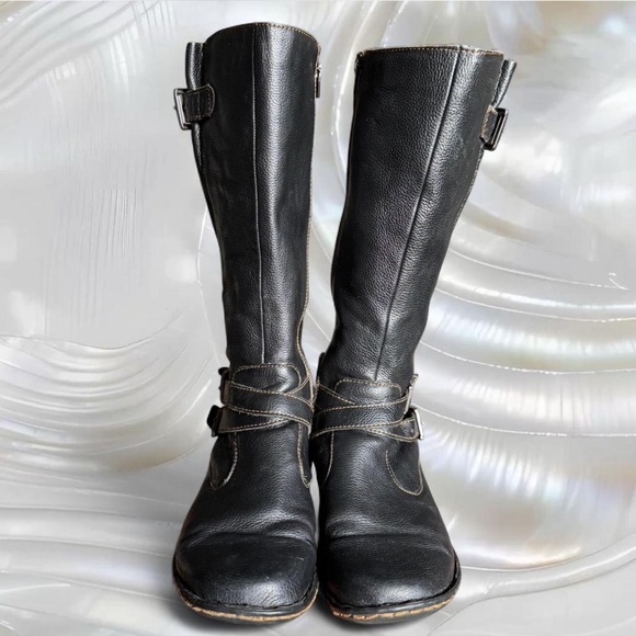 BOC Black Leather Boots - Picture 4 of 7